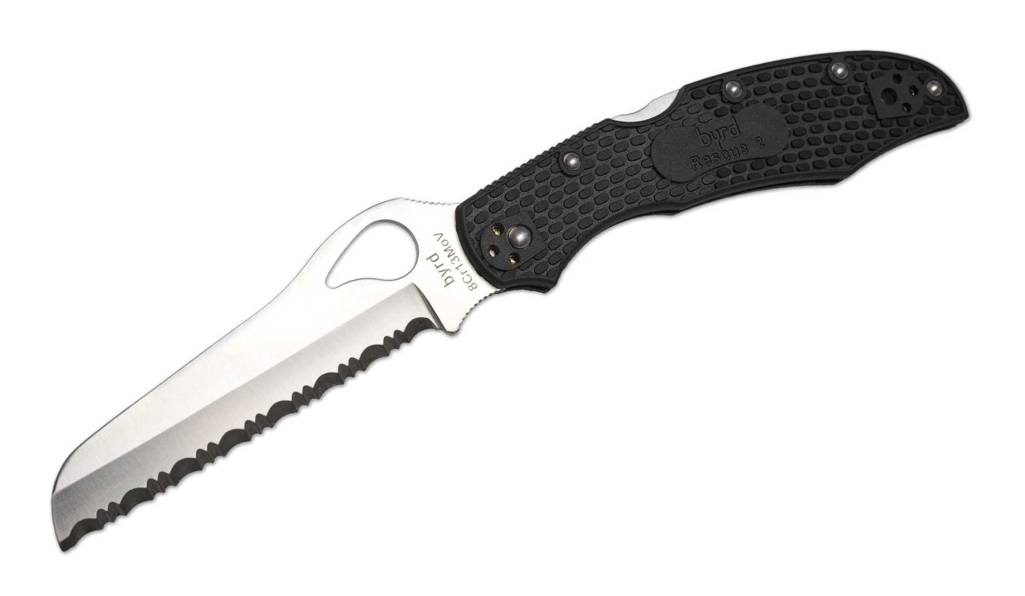 Spyderco Cara Cara 2 Rescue Black FRN SpyderEdge 01SP1700PS
