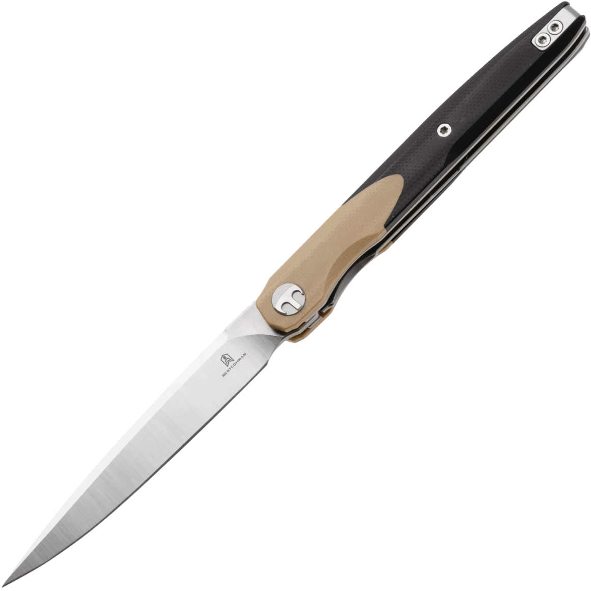 Bestechman LANZA-Satin+ Stonewash-14C28N-G10-Khaki+ Black BMK14B