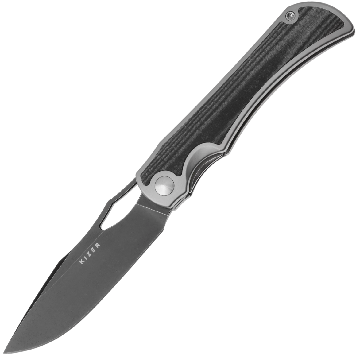 Kizer Allure S45VN,Black Stonewashed,Ti&Norplex UltreX™ Ki4763LDA2