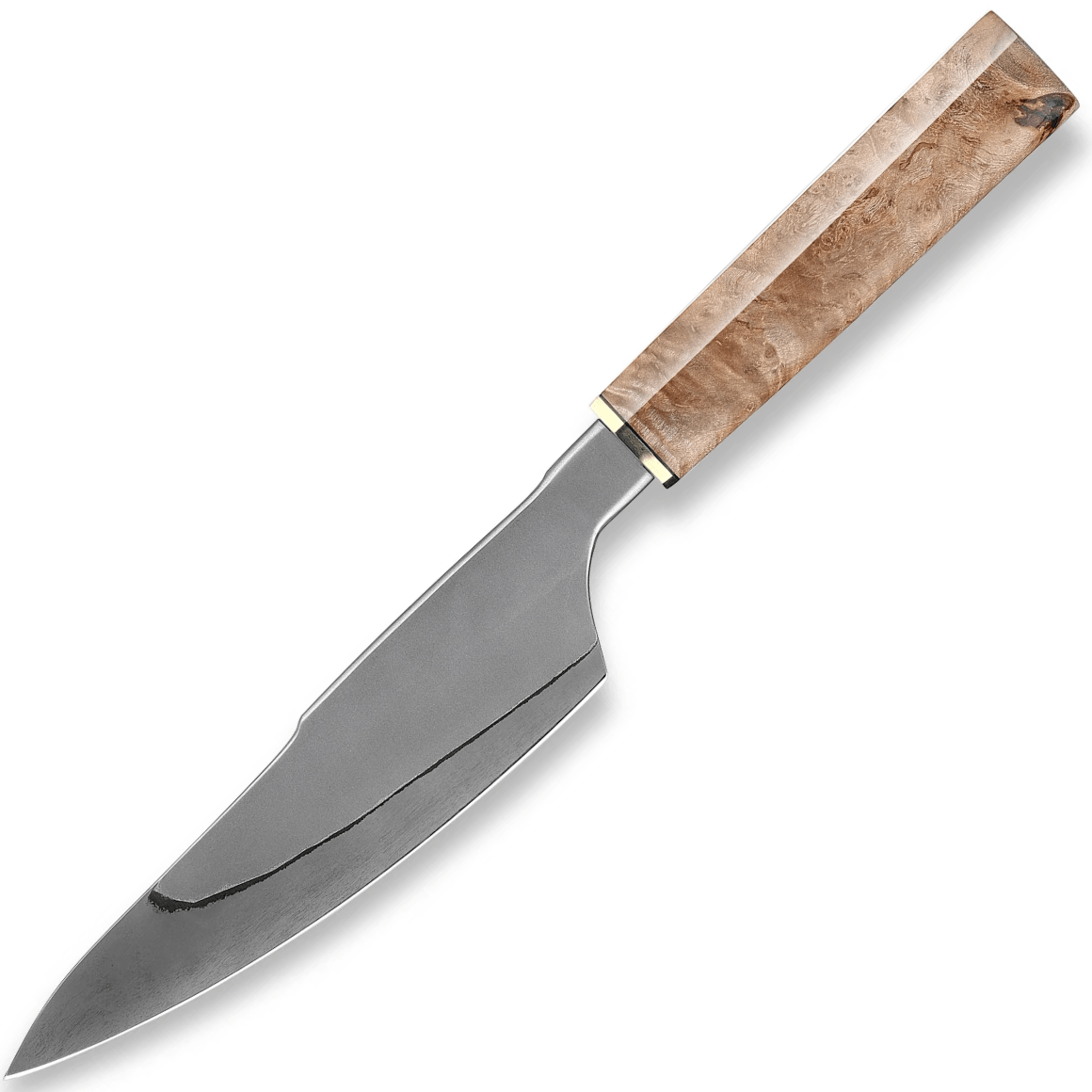 XIN CUTLERY XC141 stabilized maple burl šéfkuchársky nôž 19cm