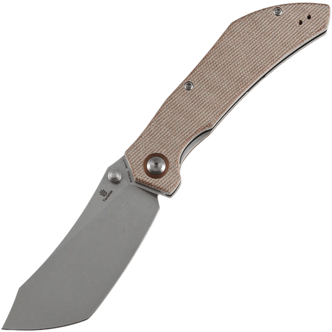 Tenable Tipper Stonewashed Nitro V with Brown Micarta B1079A3