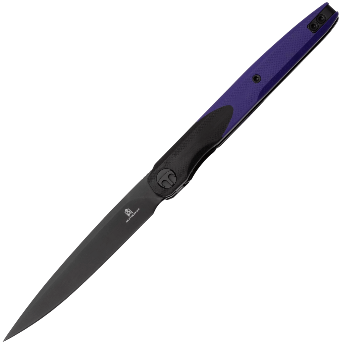 Bestechman LANZA-Black PVD-14C28N-G10-Black+Purple BMK14E