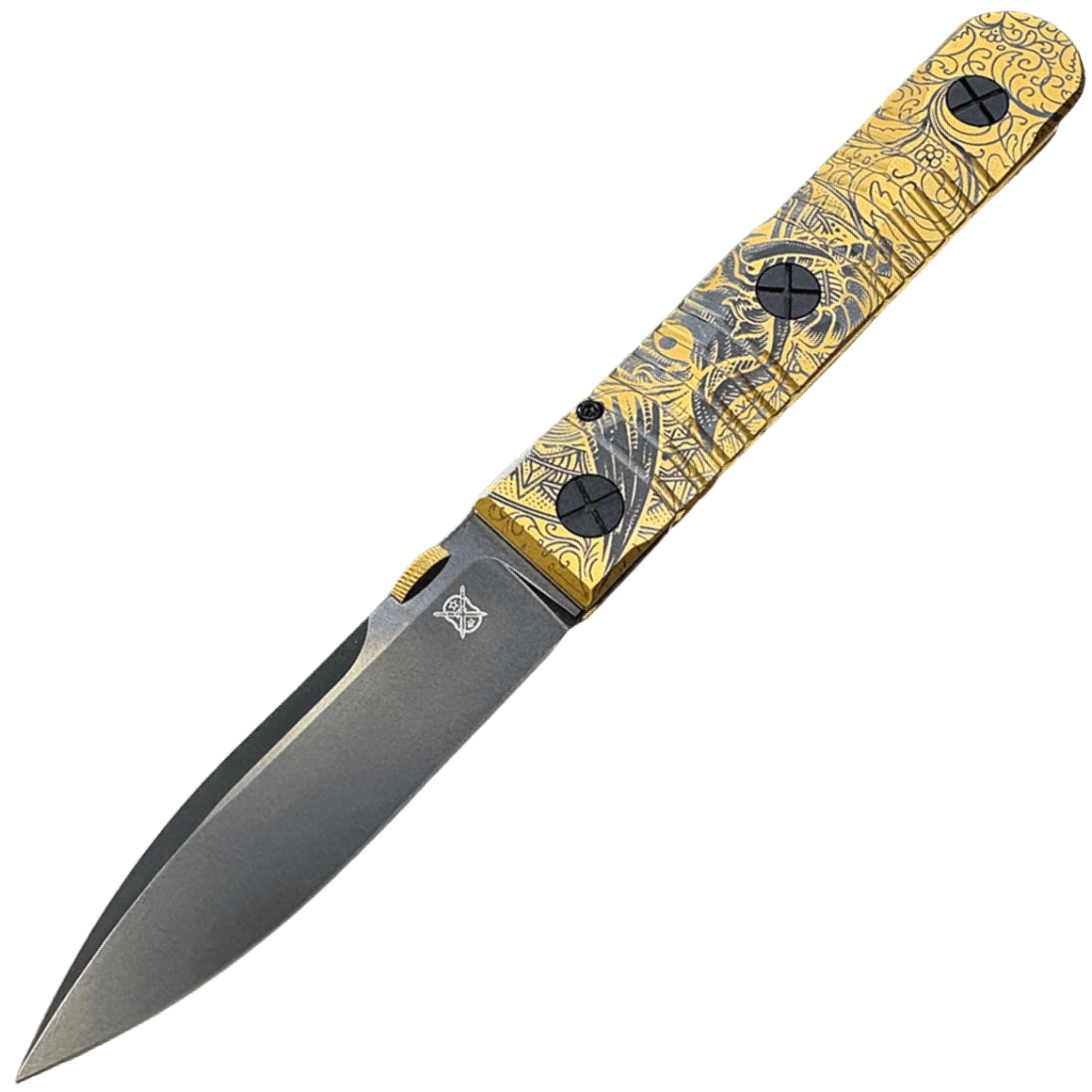 Elishewitz EK Integral - Dirk blade - Black/Brass - Japanese Demon