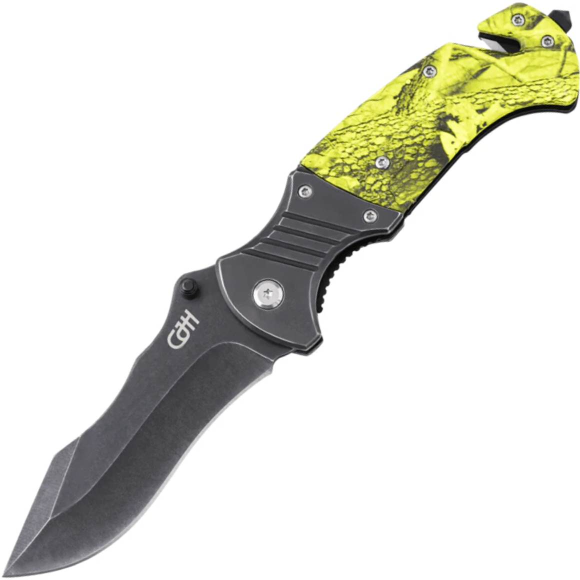 Herbertz CJH rescue knife, camo/green