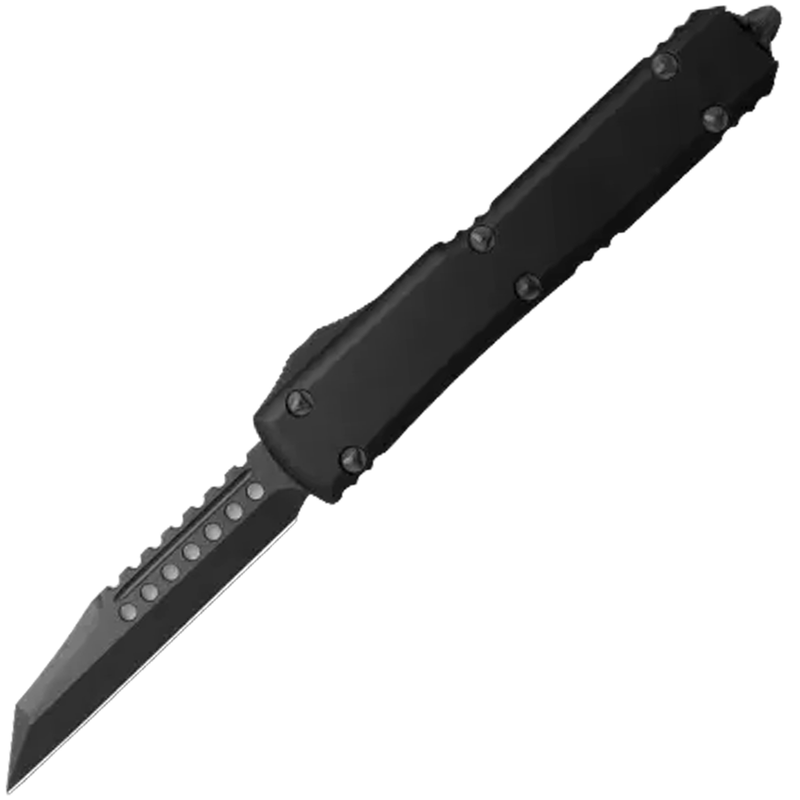 Microtech Ultratech Warhound DLC Blade and HW Deep Engraved Shadow 119W-1DLCTSH