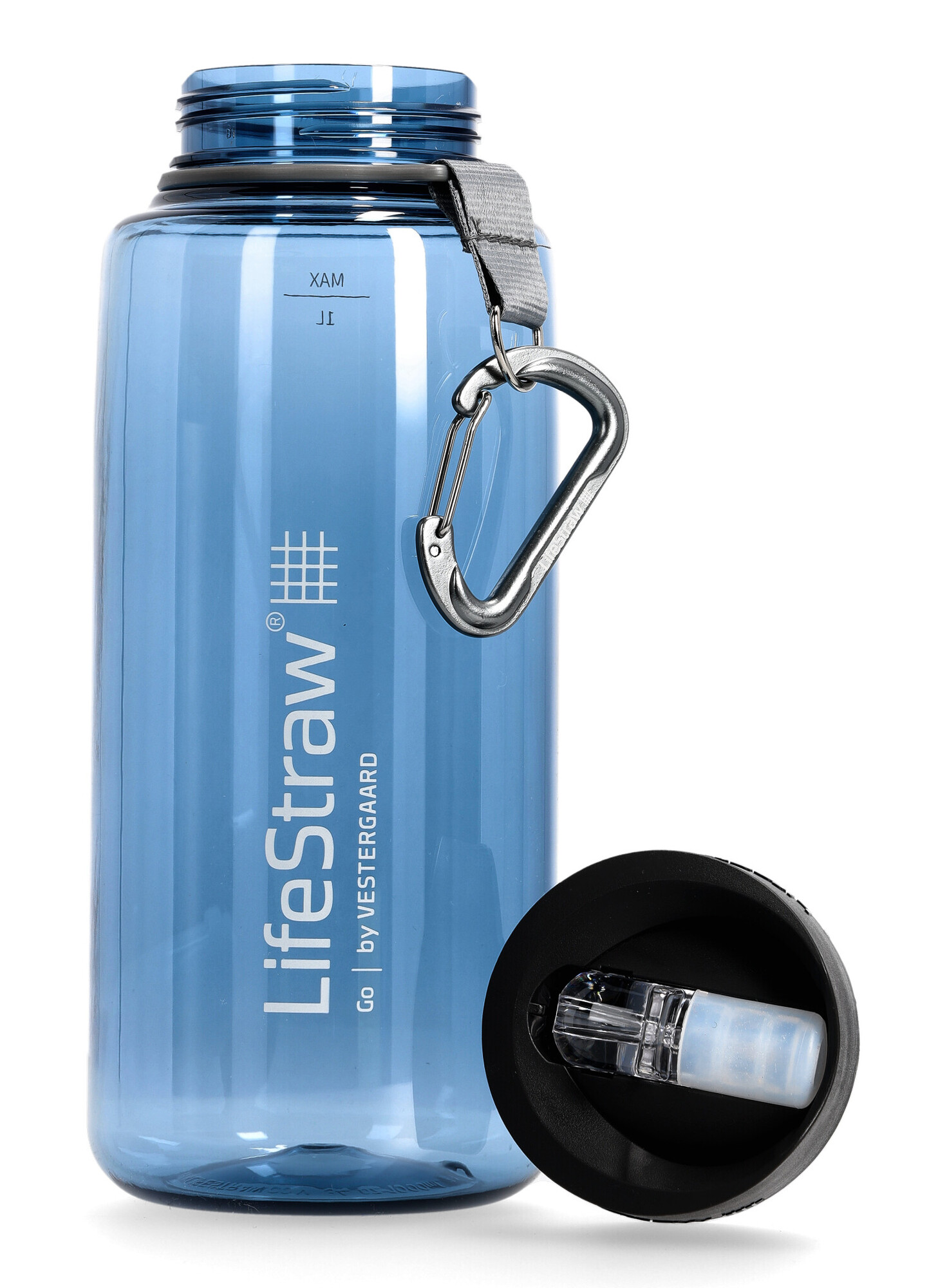 LifeStraw Go Trinkflasche mit Wasserfilter 1000 ml moody blue