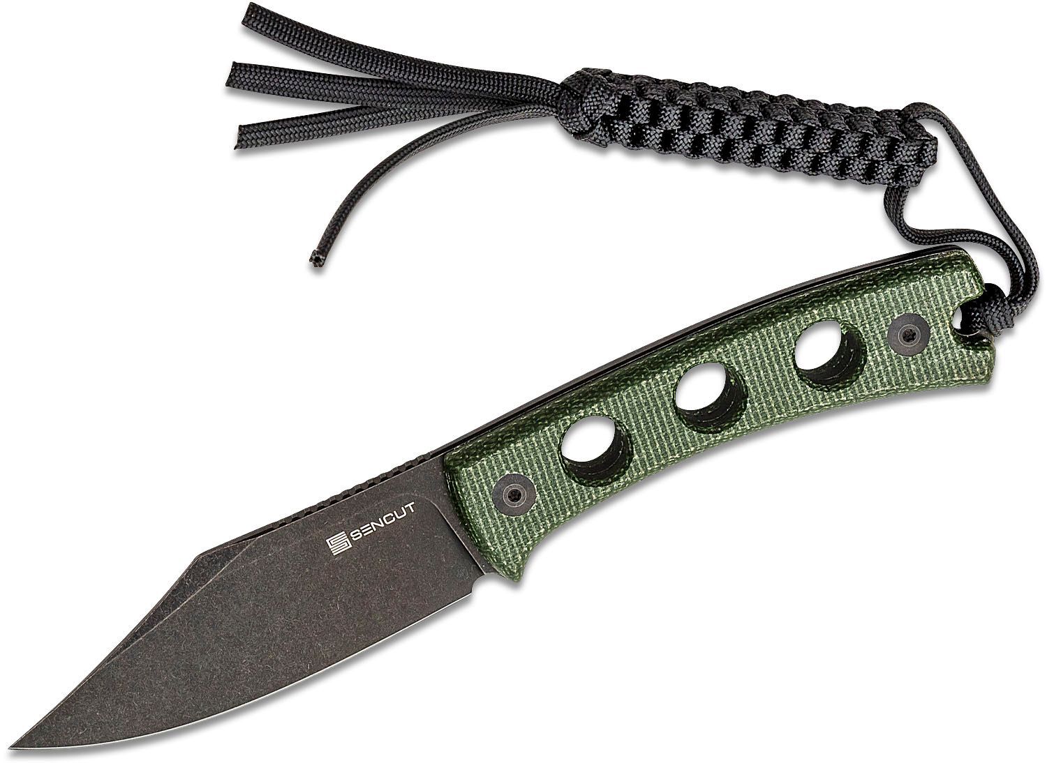 SENCUT Waxahachie Green Micarta/Black Stonewashed 9Cr18MoV SA11C SENCUT Waxahachie Green Micarta/Black Stonewashed 9Cr18MoV SA11C