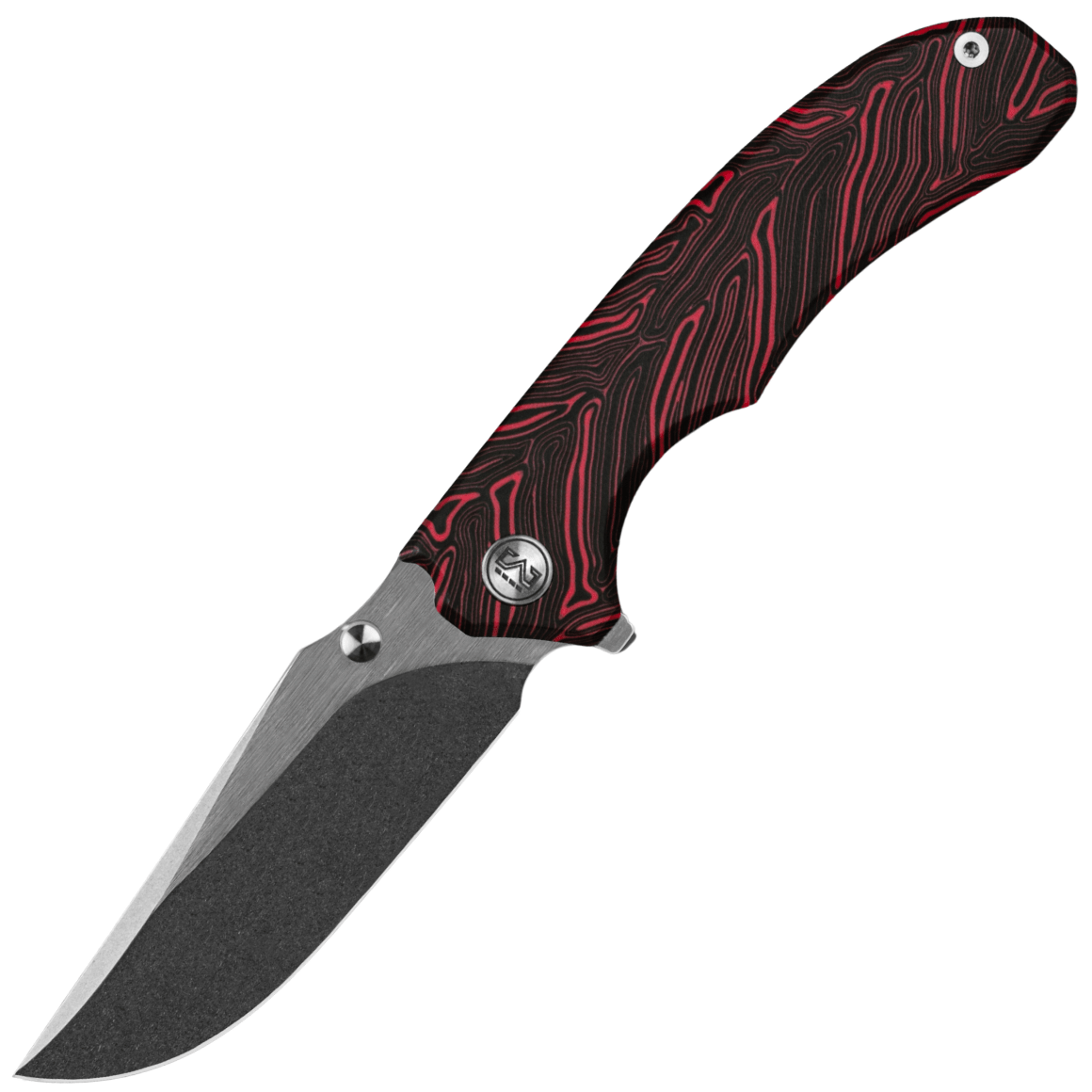 Miguron Knives Centurion-14c28n , damascus G10 handle,Ti clip
