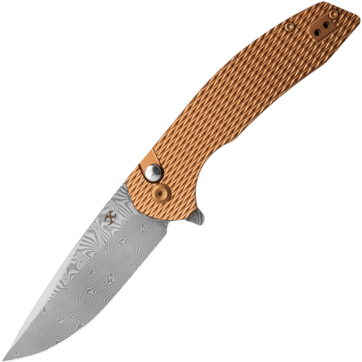 Kansept Accipiter Damascus Bronze Anodized Aluminum T1007F4