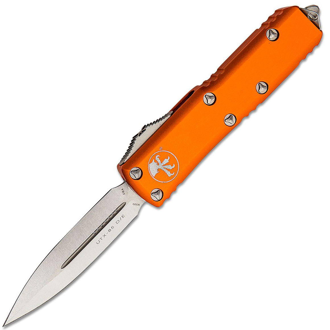 Microtech Utx-85 D/E Stonewash Standard Orange 232-10OR