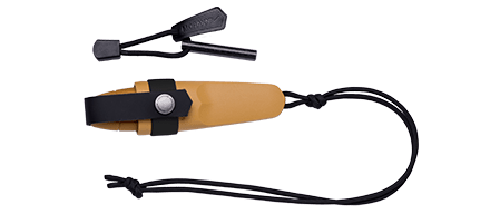 Morakniv Eldris Neck Knife Yellow, with Fire Starter Kit Stainless 1Pcs/Box 12863
