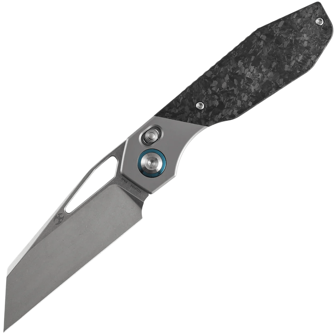Kansept QTRO Stonewashed Elmax Shred Carbon Fiber Inlay K1118VA3