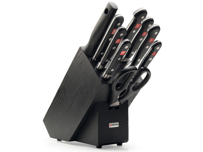 WUSTHOF sada CLASSIC 9ks nožov + blok, čierny