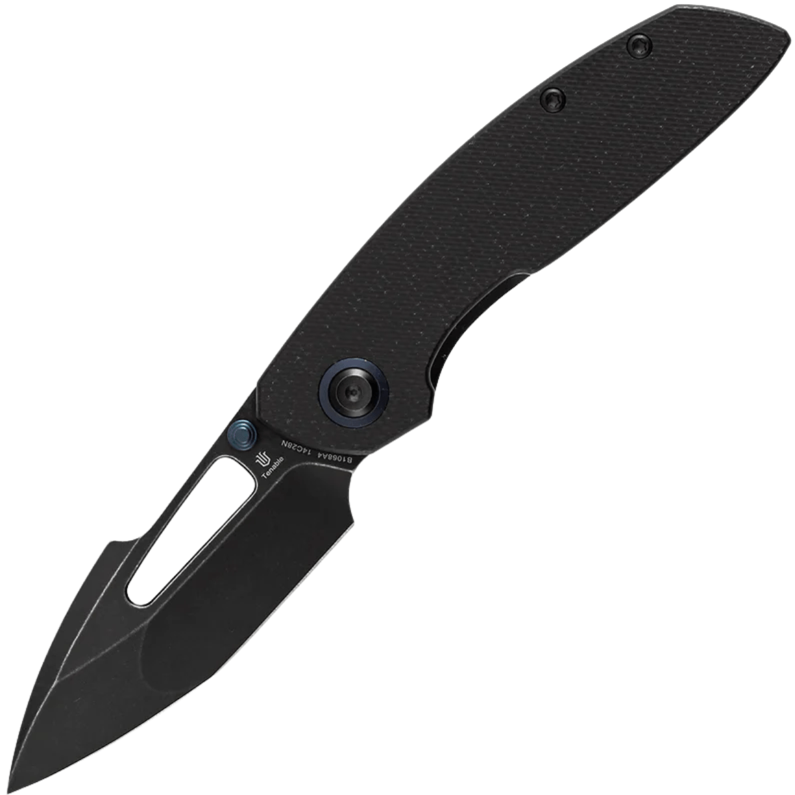 Tenable Link Blackwash 14C28N with Black Micarta B1068A4