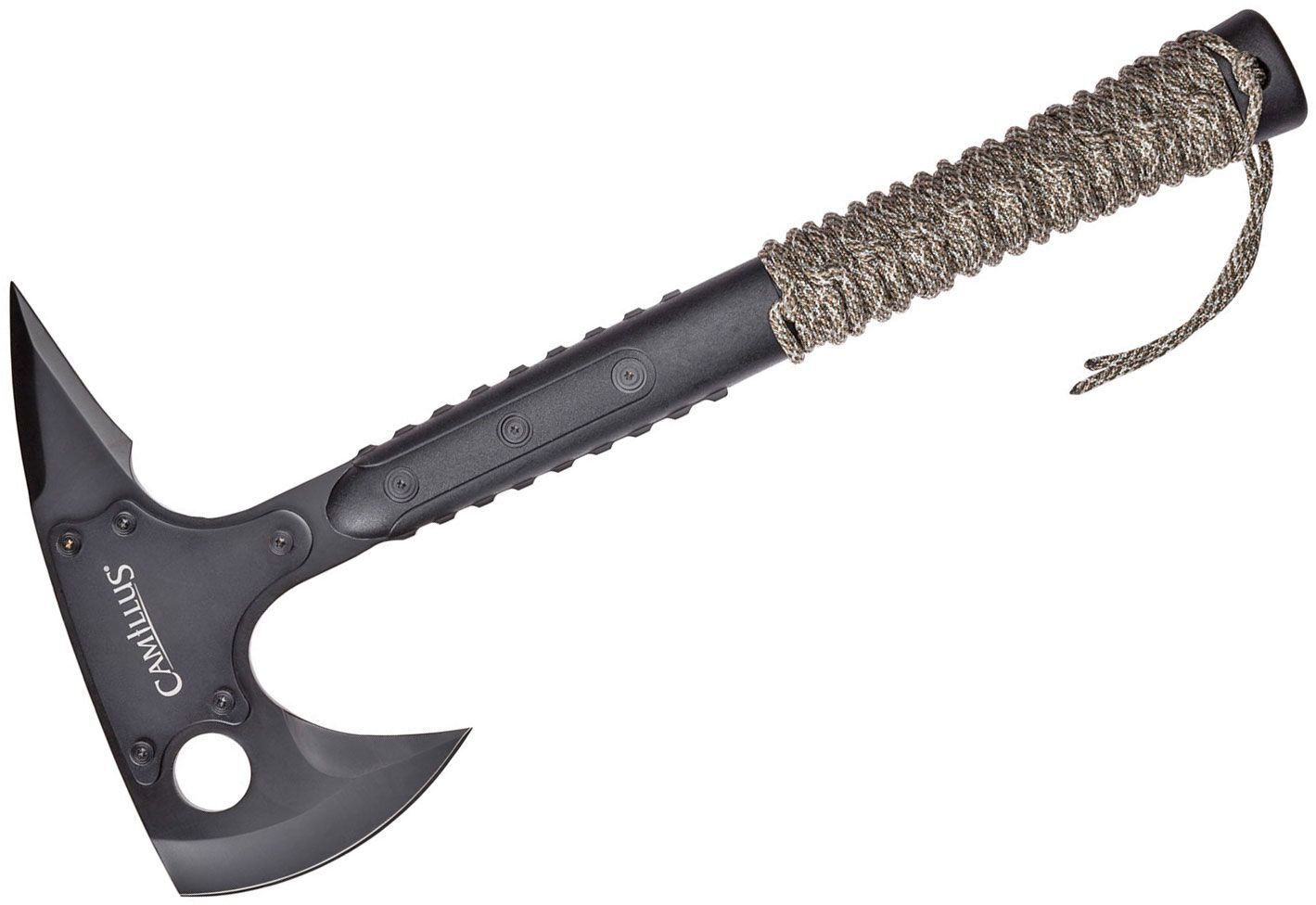 Camillus 15" Sin™ Tomahawk, GFN Handle with Paracord Wrap, Nylon Sheath 19150