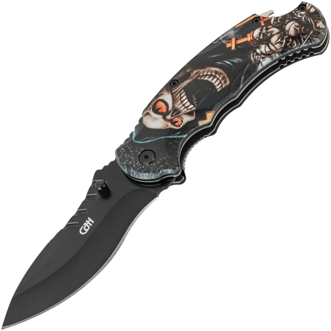 Herbertz CJH one-handed knife, Skull