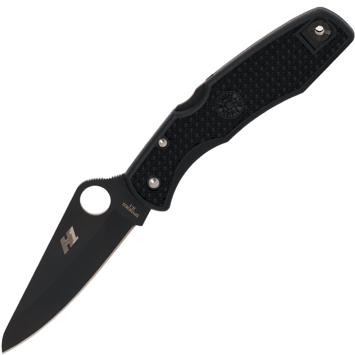Spyderco Pacific Salt Lightweight Black Black Blade/H1 C91PBBK Spyderco Pacific Salt Lightweight Black Black Blade/H1 C91PBBK