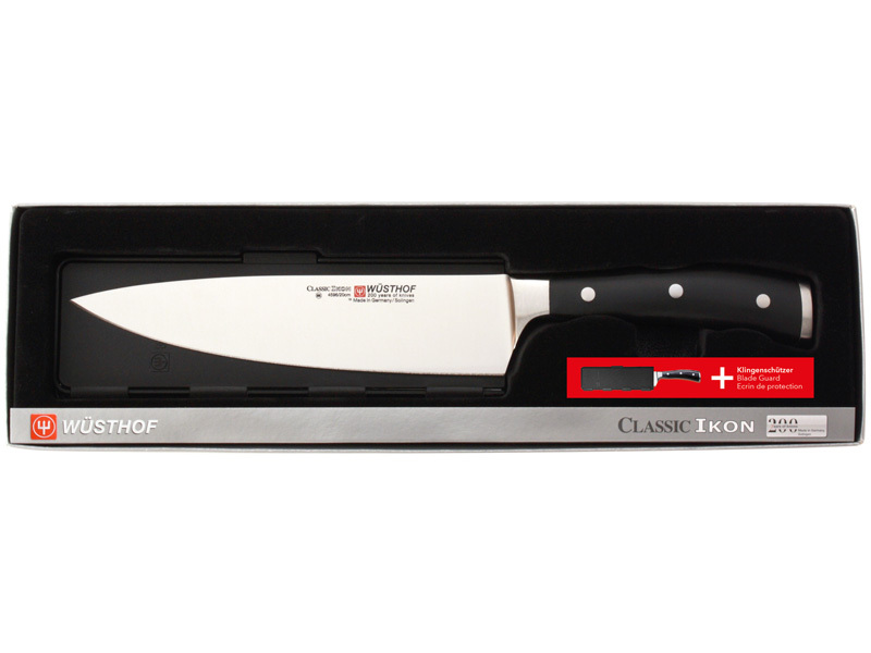 WUSTHOF sada CLASSIC IKON kuchársky 20 cm + ochrana ostria WUSTHOF sada CLASSIC IKON kuchársky 20 cm + ochrana ostria