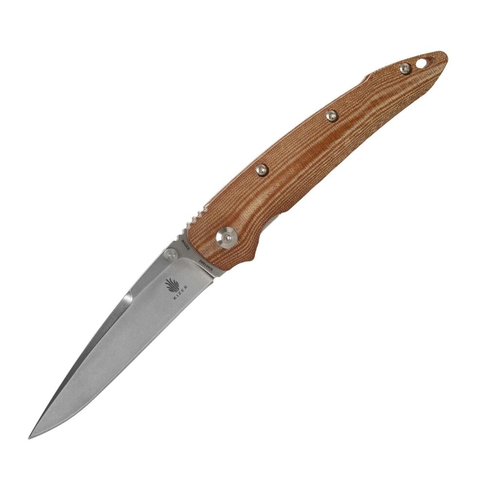Kizer Sliver Brown Micarta - Ki4419A5