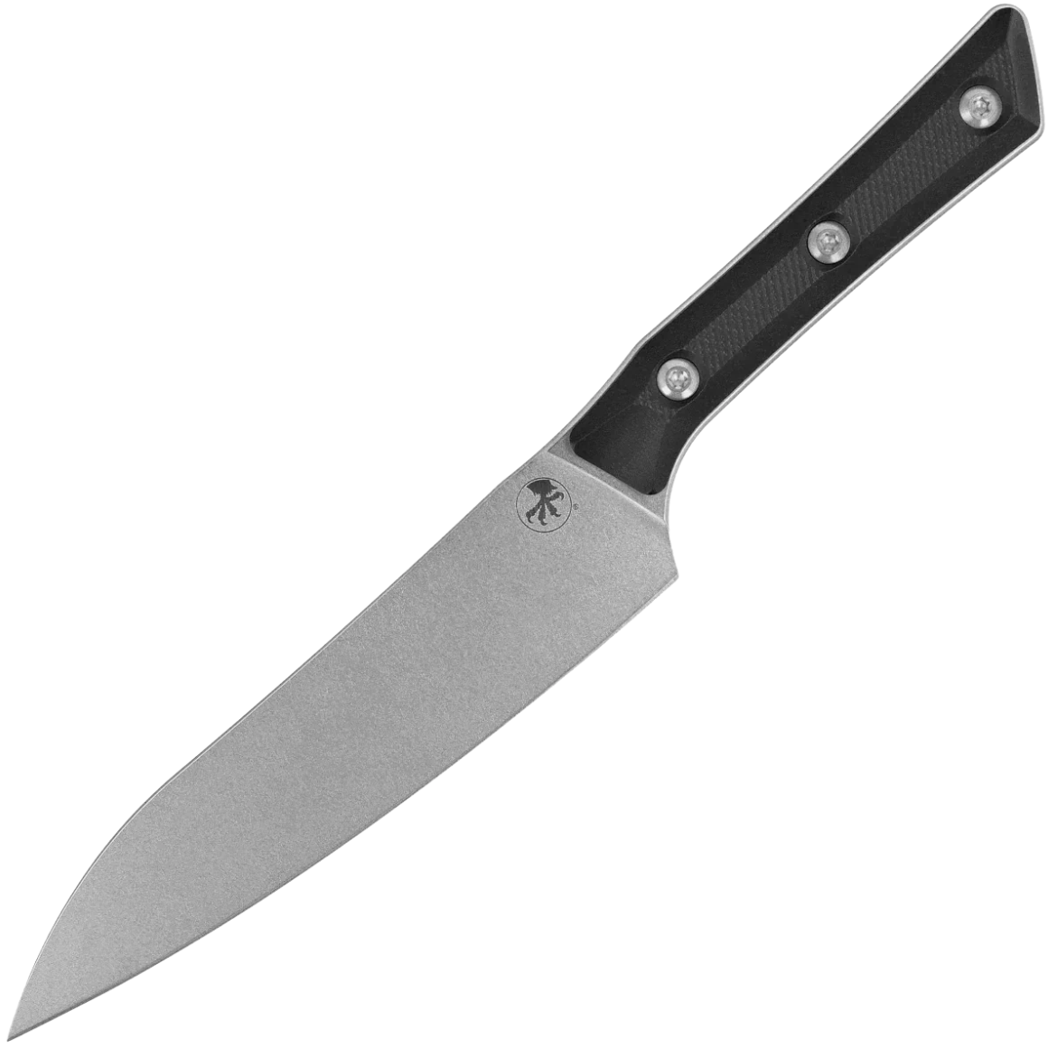 Microtech 6" UTILITY KNIFE STONEWASH BLACK G-10 3400-10BK