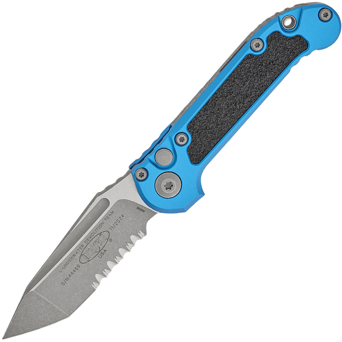 MIcrotech LUDT GEN III T/E APOCALYPTIC PART SERRATE BLUE 1136-11APBL