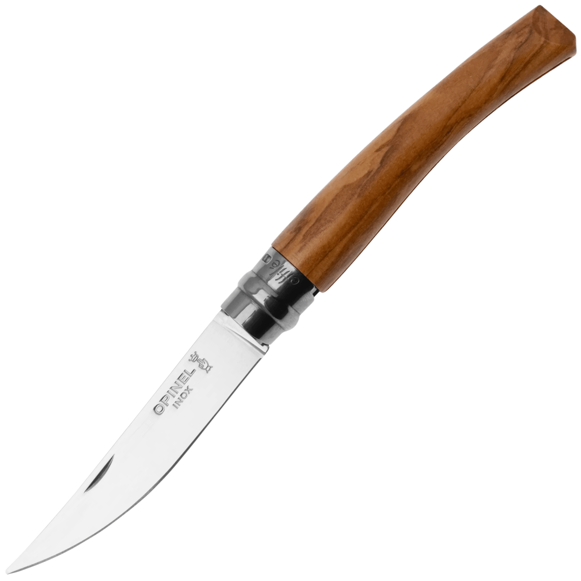 Opinel N°08 Effile Slim rukoväť Oliva, leštená oceľ 002563
