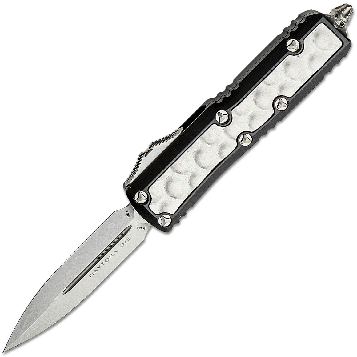 Microtech UTX-85 Daytona D/E Stonewash Brute Inlay Standard 126-10BIS