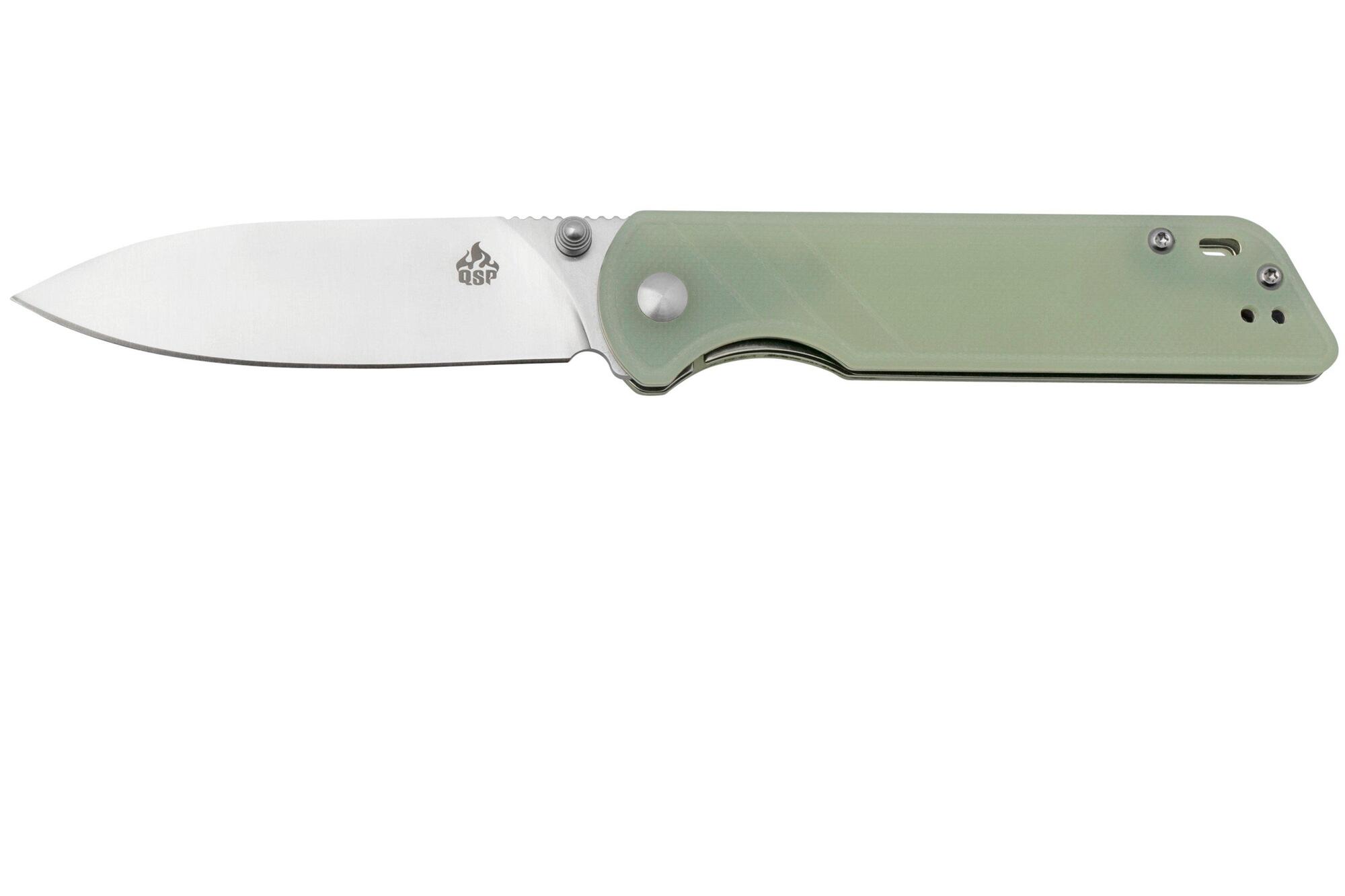QSP Knife Parrot V2 D2 Jade G10 QS102-C