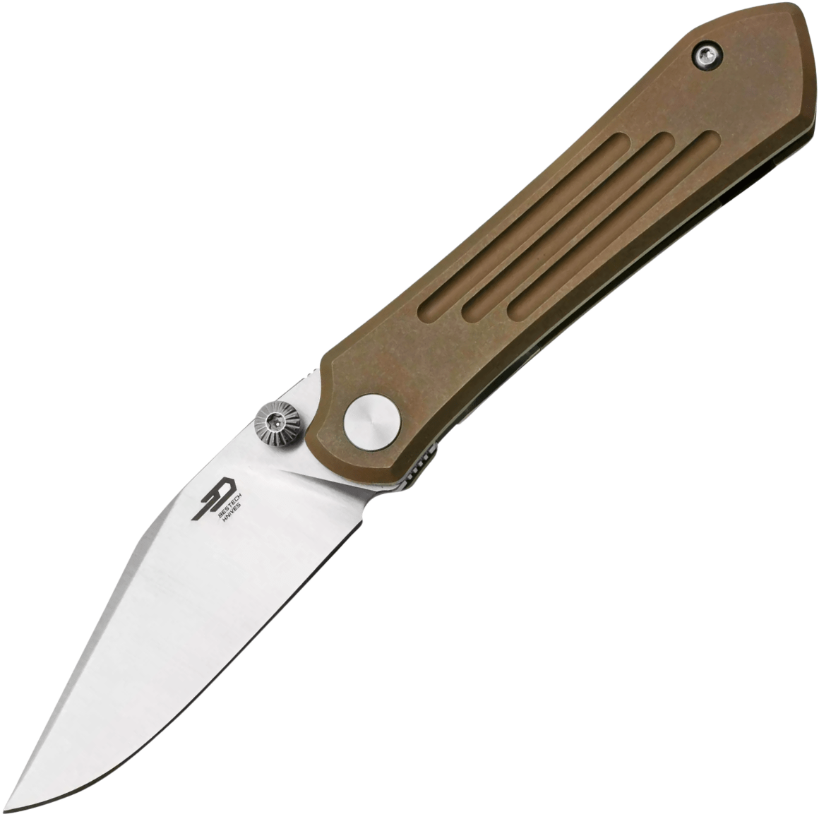 Bestech ICARUS M390, Titanium Bronze stonewash, Nitch Design BT2302F