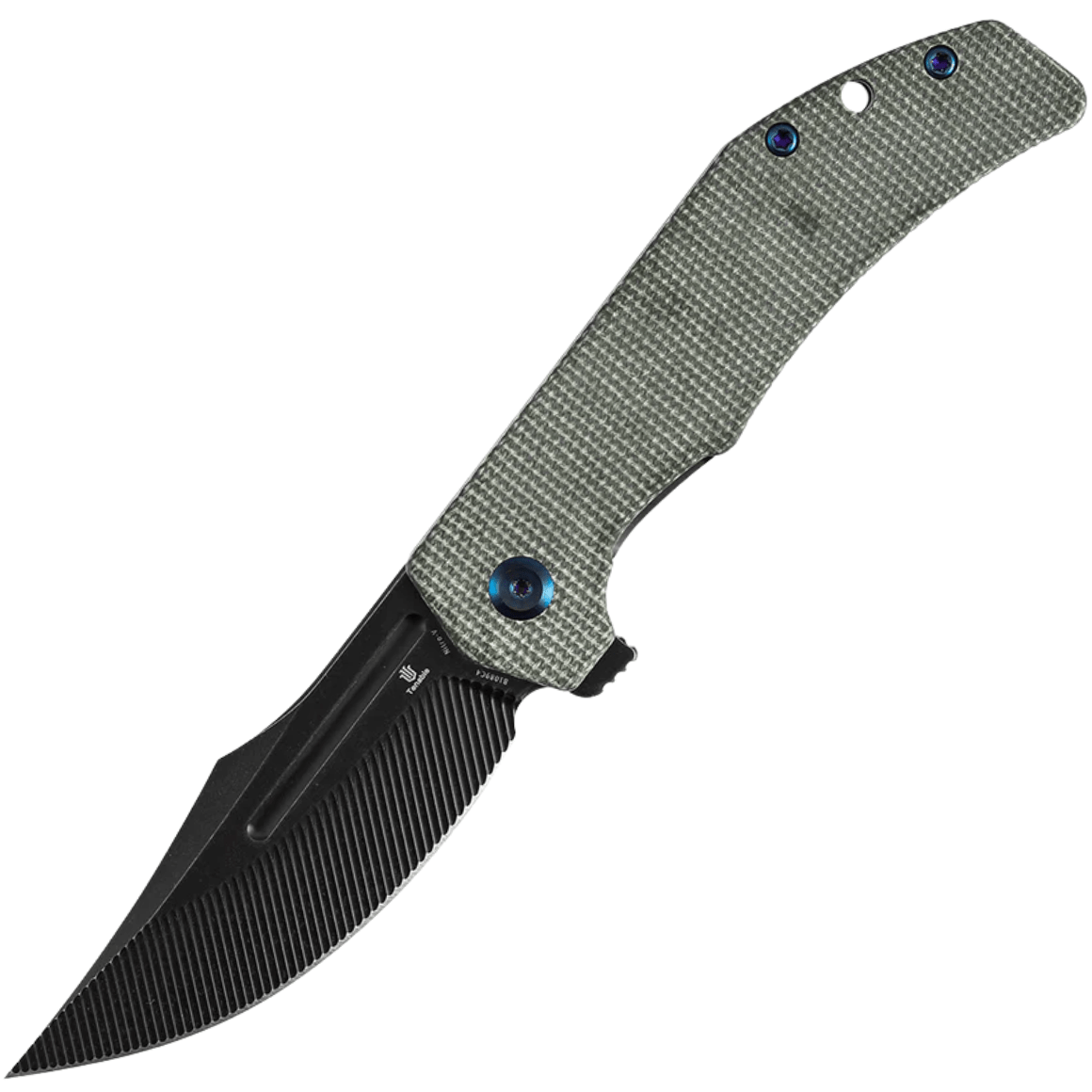 Tenable Orion Blackwash Nitro V with Green Micarta B1089C4