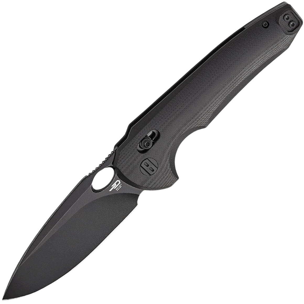 Bestech NOCTAR 14C28N Black stonewashed finish with black G10 handle BG66H