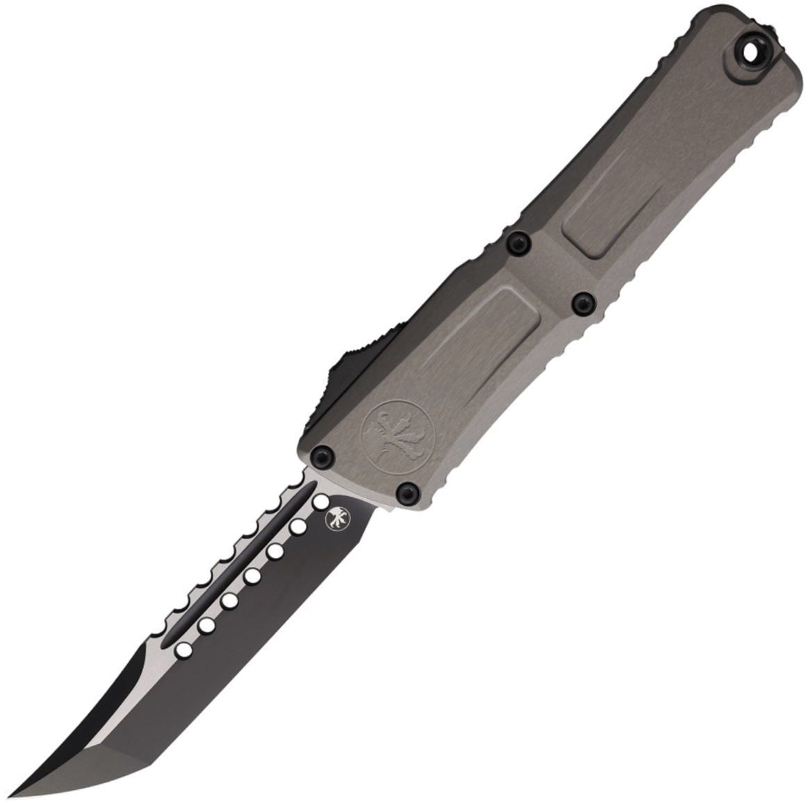 Microtech COMBAT TROODON GEN III HELLHOUND BLACK STANDARD NATURAL CLEAR SIGNATURE SERIES 1219-1NCS