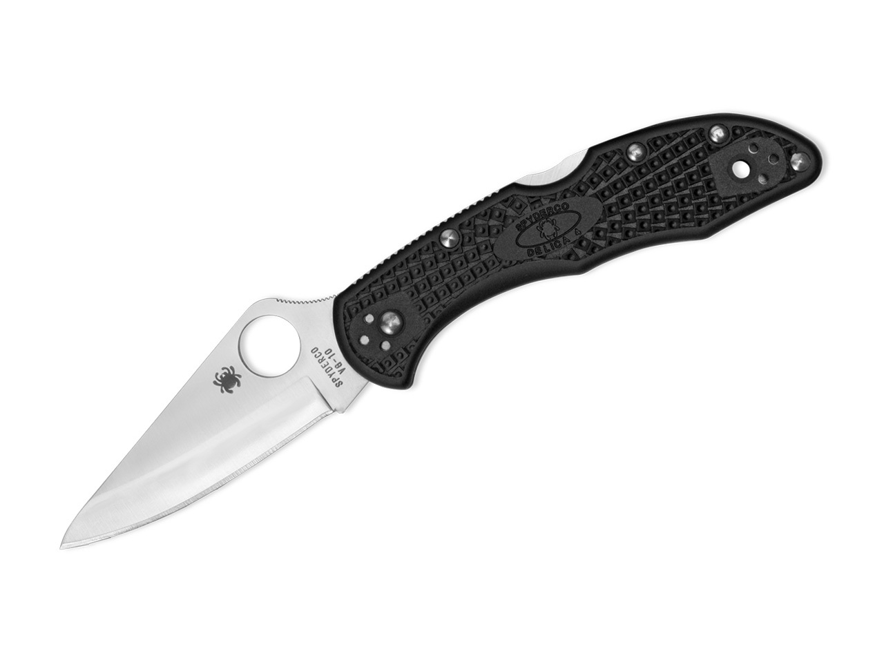 Spyderco Delica 4 Lightweight Black Plain 01SP035 Spyderco Delica 4 Lightweight Black Plain 01SP035