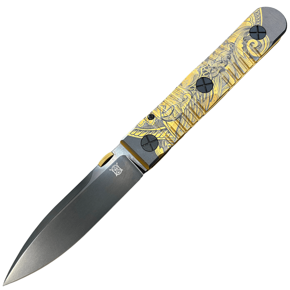 Elishewitz Ek integral - Dirk blade - Black/Brass - Viking Face