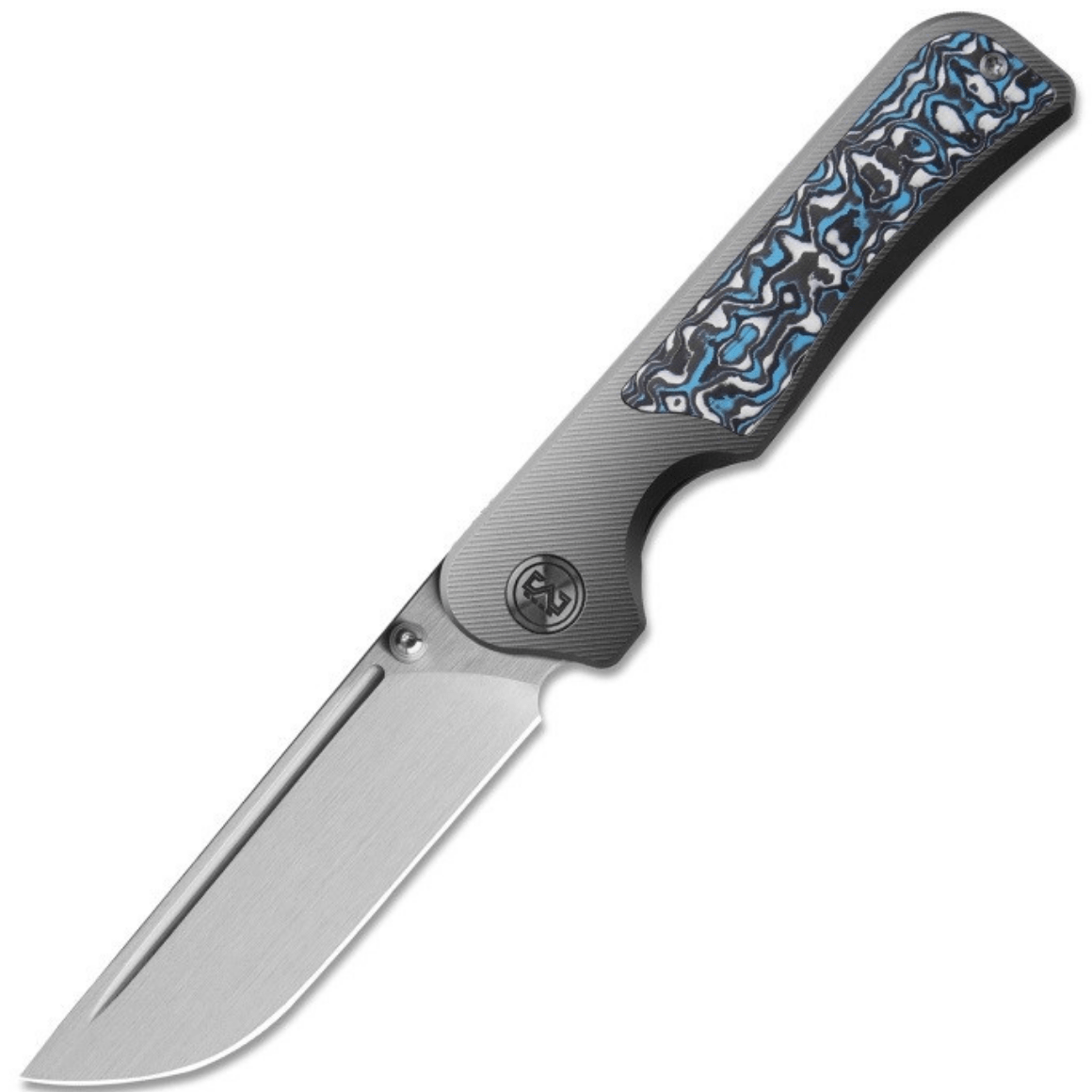 Miguron Knives Pagos-3.25" M390 balde,Sandblasting Ti And CF handle