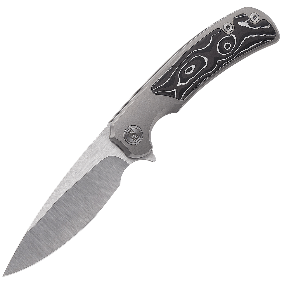 Miguron Knives Ramto M390 balde,Sandblasting Titanium And carbon fiber handle M
