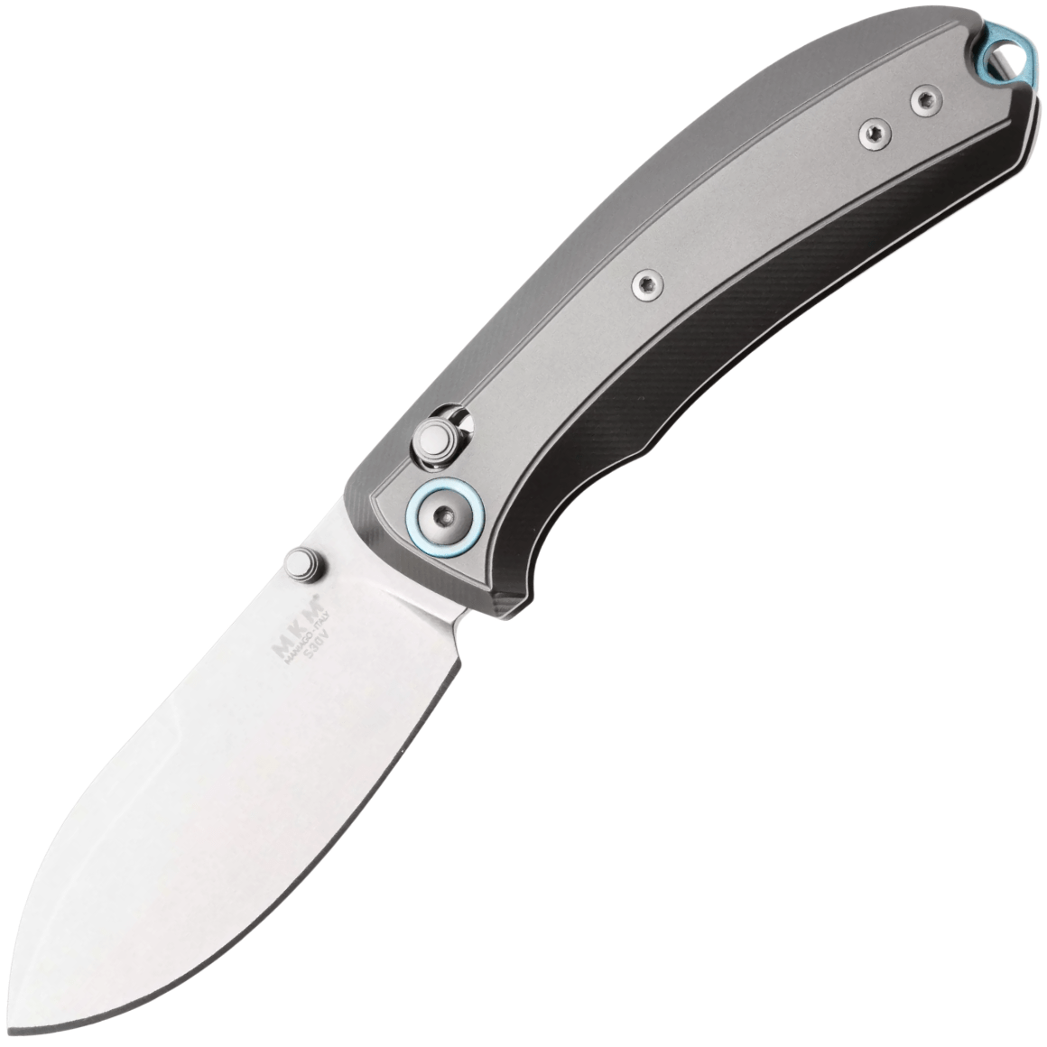 MKM BOLERO – STONEWASHED S30V bld - TITANIUM MK BL-T