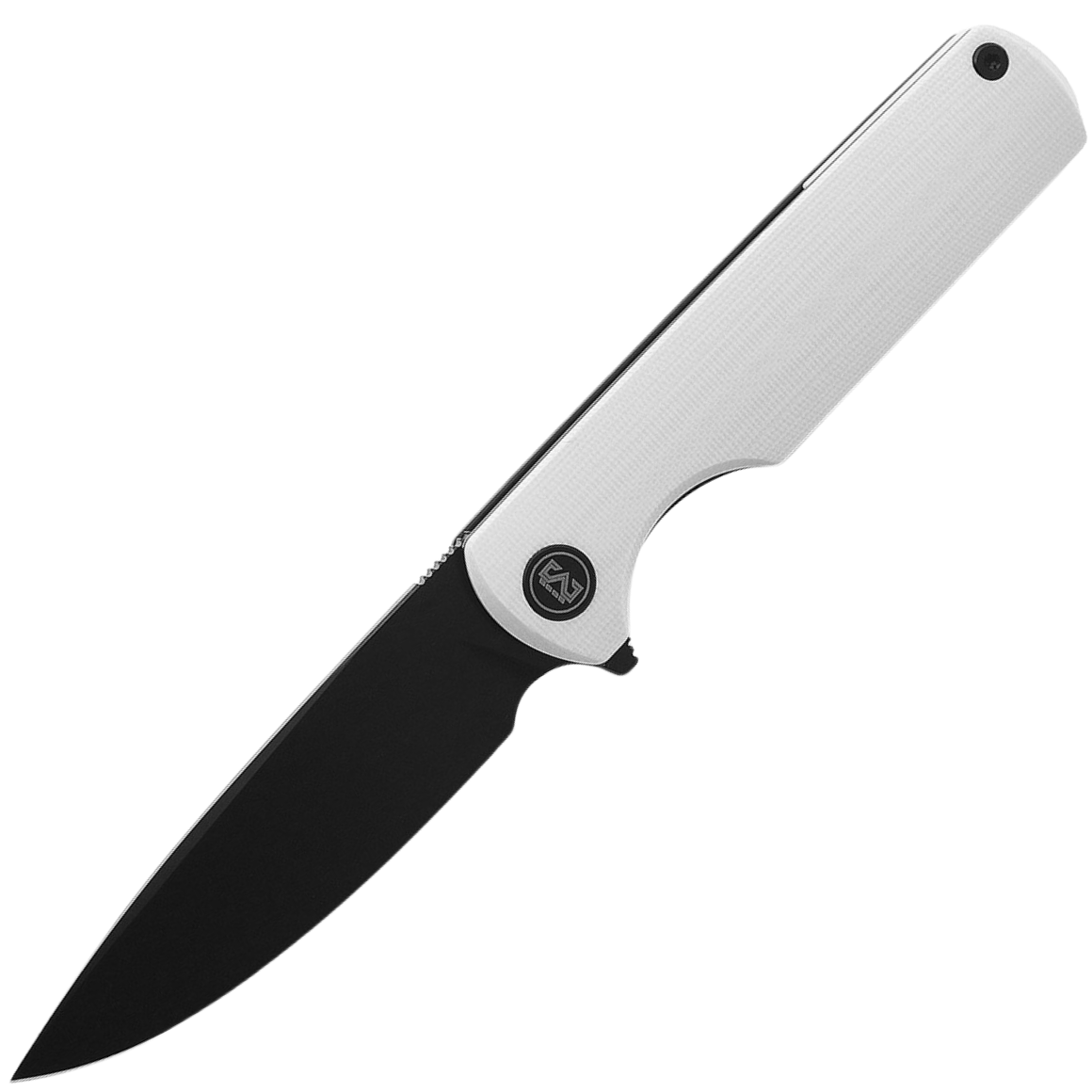 Miguron Knives Perism-D2 ,,White G10 handle,steel clip