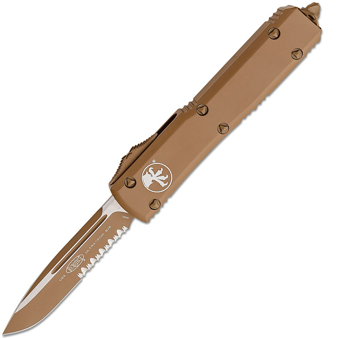 Microtech Ultratech S/E P/S Cerakote Tan Standard 121-2CTA