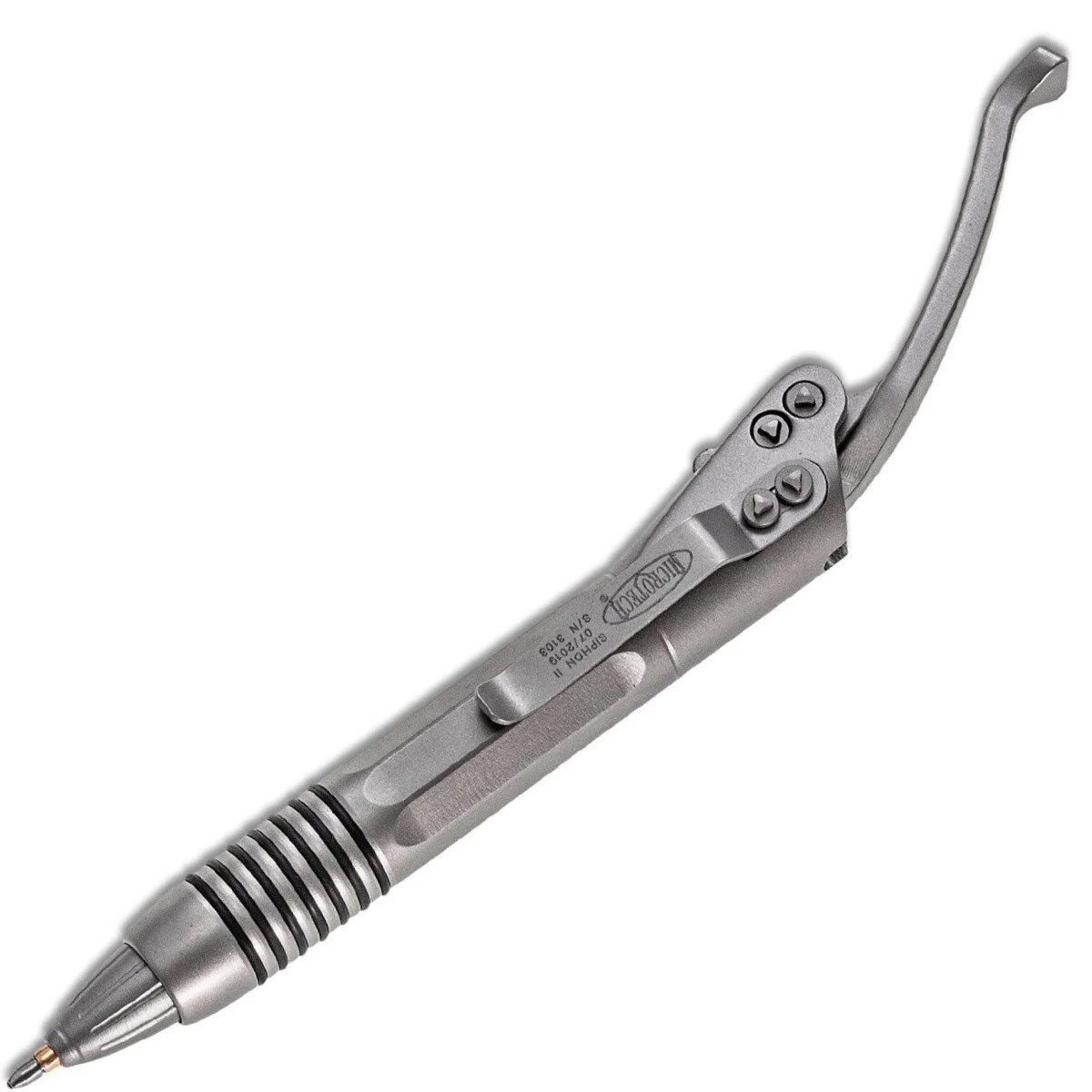 MICROTECH Siphon Pen II Stainless Steel in Bead Blast 401-SS-BB