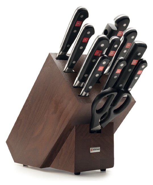 WUSTHOF sada CLASSIC 12ks nožov + blok, tmavý WUSTHOF sada CLASSIC 12ks nožov + blok, tmavý