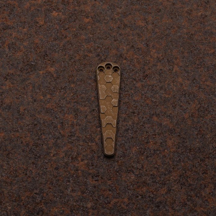 Daily Customs 3H Pocketclip Honeycomb 3D Ti Rusty Titanium Rusty Daily Customs 3H Pocketclip Honeycomb 3D Ti Rusty Titanium Rusty