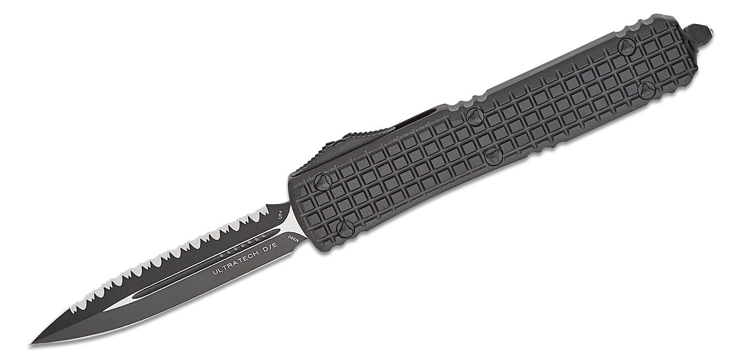 Microtech Ut D/E Std Blk Frag Tact Sig Series F/S 122-3TFRGTBKS