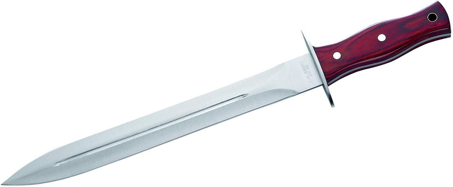 Herbertz Herbertz Dolch, AISI 420, Pakkaholz, Lederscheide 105029
