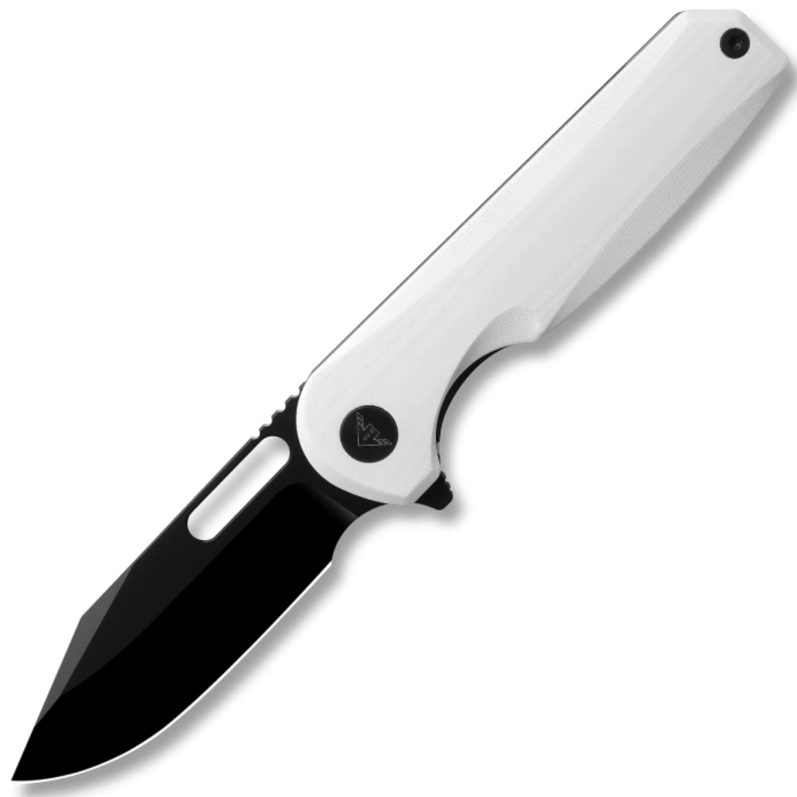 Ameight Knives Preyert-3.23" 14C28N ,,White G10 handle,steel clip