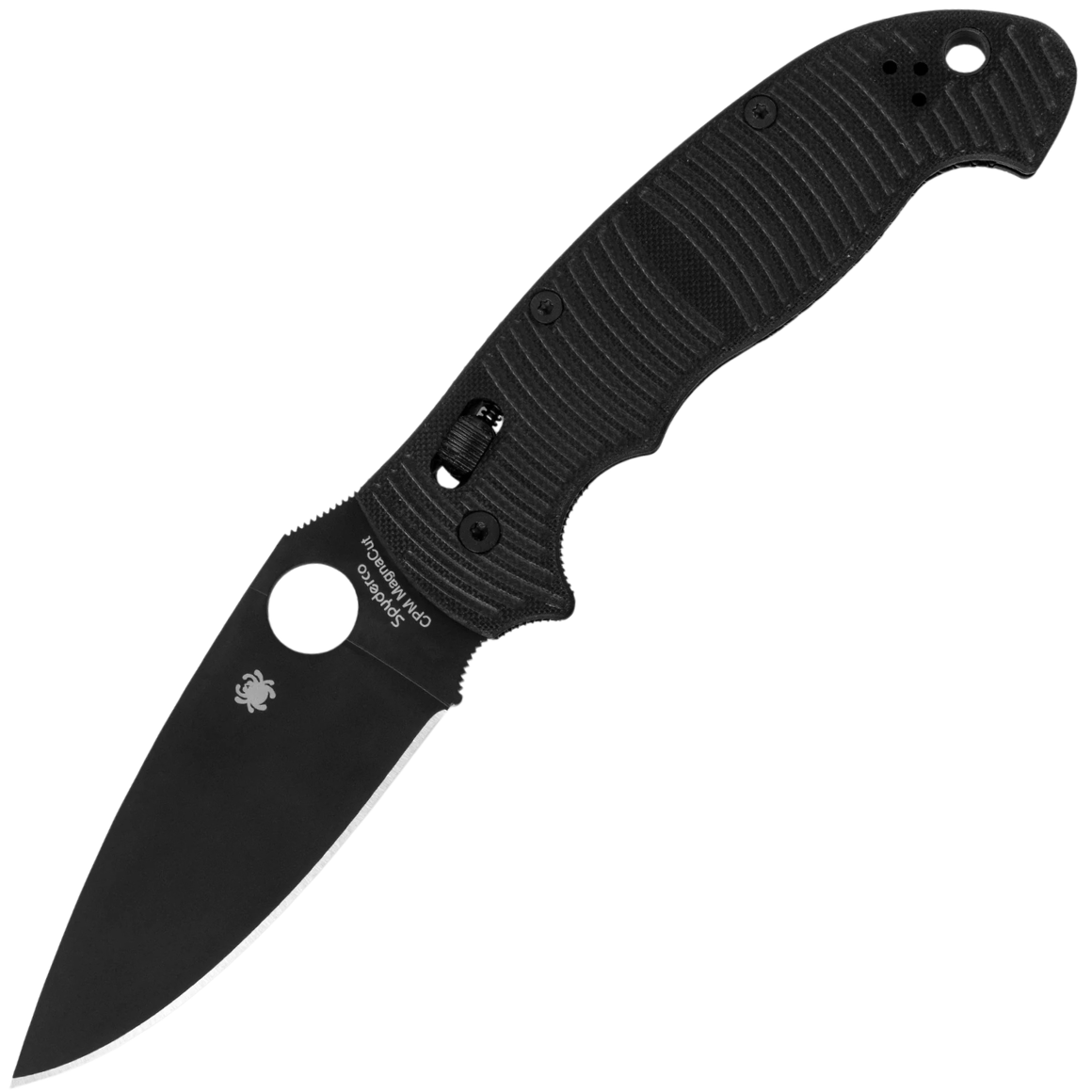 Spyderco Manix 2 XL Salt Black G-10 CPM Magnacut Black Blade C95GMCBKP2