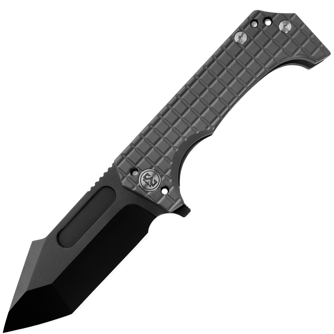 Miguron Knives Omega-10.5mm 4.07" Elmax blade ,Satin DLC Ti handle