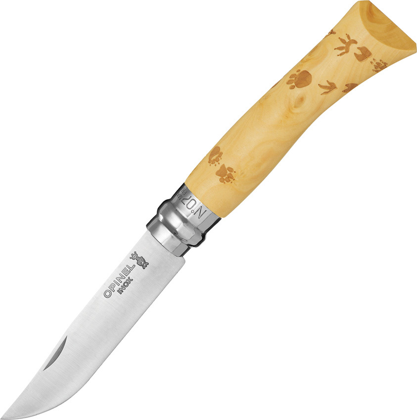 Opinel VRI N°07 Inox Nature Motiv Footfrint 001550