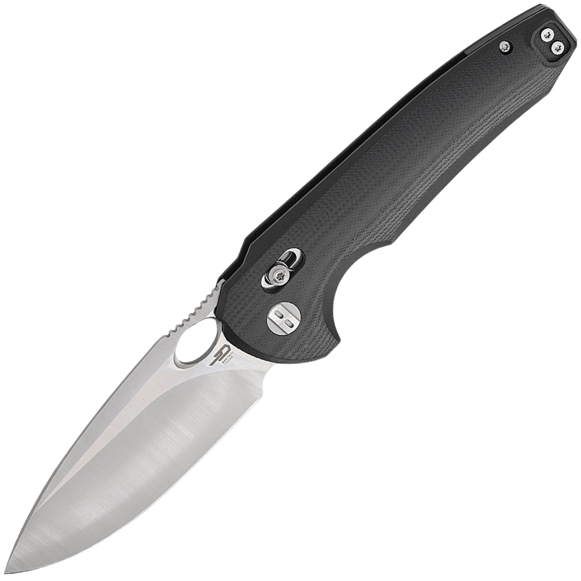 Bestech NOCTAR 14C28N Satin finish with black G10 handle BG66A