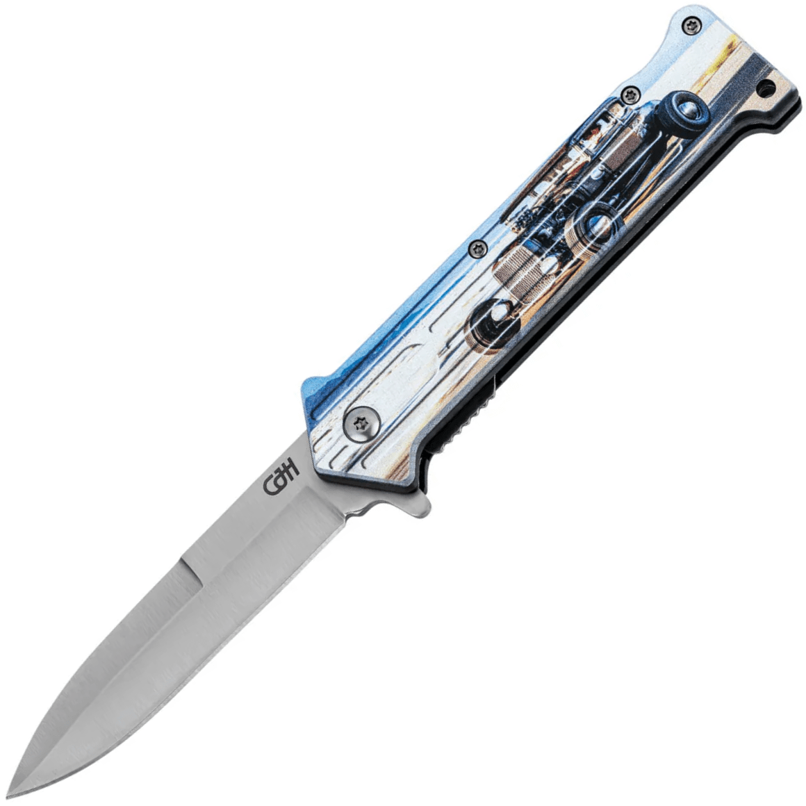 Herbertz CJH One-Hand Knife, Hot Rod